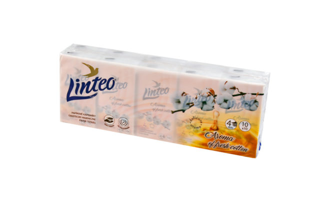 Papírový sortiment: Papírové kapesníky Linteo Premium